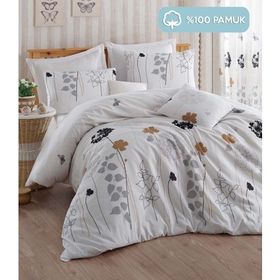 Eponj Home Atlantis Beyaz Çift Kişilik Nevresim Takımı
