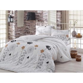 Eponj Home Atlantis Beyaz Kolay Ütülenir Tek Kişilik 160 x 220 cm Nevresim Takımı