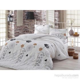 Eponj Home Atlantis Beyaz Kolay Ütülenir Tek Kişilik 160 x 220 cm Nevresim Takımı