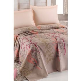 Eponj Home Baskılı Battal 220X230 cm Urla Bej Doğal Pike