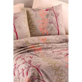 Eponj Home Baskılı Çift Kişilik Urla Bej Pike Seti