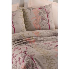 Eponj Home Baskılı Çift Kişilik Urla Bej Pike Seti
