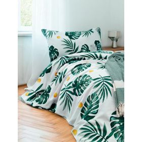 Eponj Home Baskılı Kids 140X230 cm Monstera Yeşil Doğal Pike