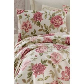 Eponj Home Baskılı Tek Kişilik Care Pembe Pike Seti