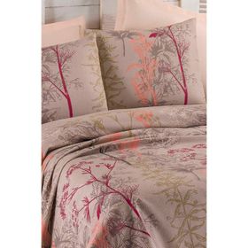 Eponj Home Baskılı Tek Kişilik Urla Bej Pike Seti
