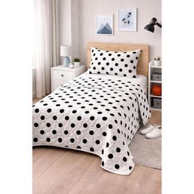 Eponj Home B&W Kapitone Point Tek Kişilik Yatak Örtüsü
