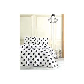 Eponj Home B&W Point Çift Kişilik Kapitone Yatak Örtüsü Takımı