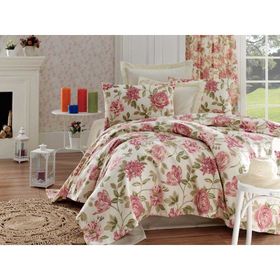 Eponj Home Care EP-015720 Pembe Çift Kişilik Pike Takımı
