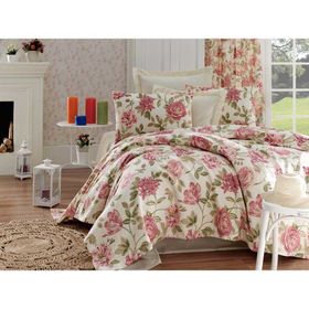 Eponj Home Care EP-015720 Pembe Çift Kişilik Pike Takımı