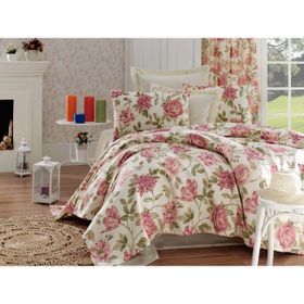 Eponj Home Care EP-015720 Pembe Çift Kişilik Pike Takımı
