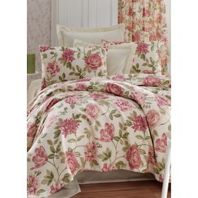 Eponj Home Care EP-015720 Pembe Çift Kişilik Pike Takımı
