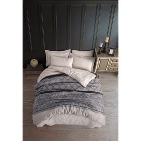 Eponj Home Çift Kişilik Creative Gri Kolay Ütülenir Nevresim Takımı
