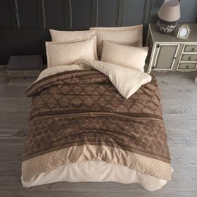 Eponj Home Çift Kişilik Creative Kahve Mature Nevresim Seti