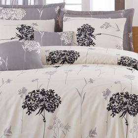 Eponj Home Çift Kişilik Efil Bej Gri Mature Nevresim Seti