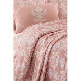 Eponj Home Doğal Pure Pudra Baskılı Çift Kişilik Pike