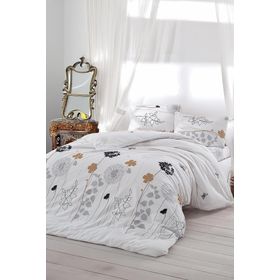 Eponj Home Ep-006697 Beyaz Atlantis Çift Kişilik Nevresim Takımı