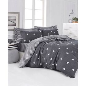 Eponj Home EP-025993 Üçgen Gri Mature Çift Kişilik Nevresim Takımı