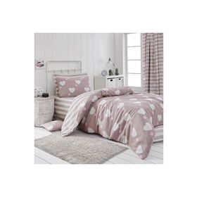 Eponj Home EP-027032 Herz Gül Kurusu Tek Kişilik Kolay Ütülenir Nevresim Takımı