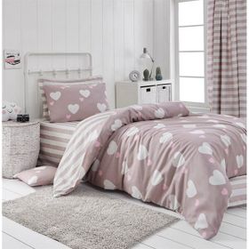 Eponj Home EP-027032 Herz Gül Kurusu Tek Kişilik Kolay Ütülenir Nevresim Takımı