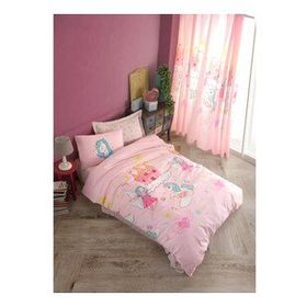 Eponj Home EP-027094 Unicorn Dreams Pembe Kolay Ütülenir Tek Kişilik Nevresim Takımı