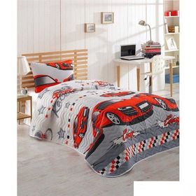 Eponj Home Kapitone Crazy Kırmızı Tek Kişilik Yatak Örtüsü Seti