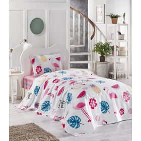 Eponj Home Kapitone Tek Kişilik Kokteyl Beyaz Yatak Örtüsü Seti