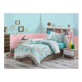 Eponj Home Kolay Ütülenir Birdcage Turkuaz Tek Kişilik Nevresim Takımı