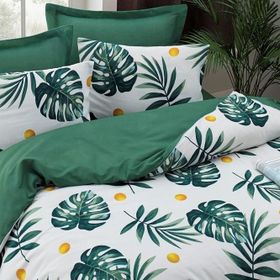 Eponj Home Mature Monstera Yeşil Çift Kişilik Nevresim Takımı