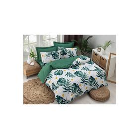 Eponj Home Mature Monstera Yeşil Çift Kişilik Nevresim Takımı