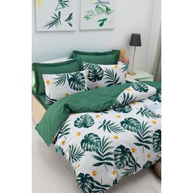 Eponj Home Mature Monstera Yeşil Çift Kişilik Nevresim Takımı