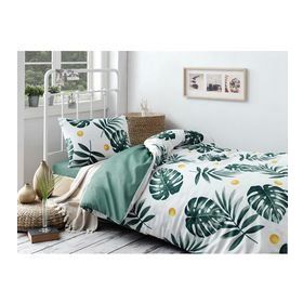 Eponj Home Monstera Yeşil Tek Kişilik Nevresim Takımı