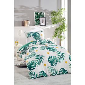 Eponj Home Monstera Yeşil Tek Kişilik Nevresim Takımı