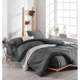 Eponj Home Paint D.Boya Füme Çift Kişilik Nevresim Takımı