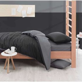 Eponj Home Paint Mix Siyah-Füme Tek Kişilik Nevresim Takımı
