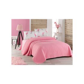 Eponj Home Paint Pembe Tek Kişilik Pike Takımı