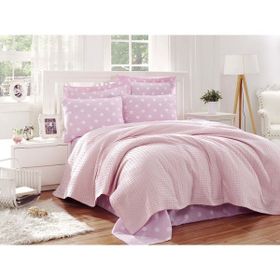 Eponj Home Paint Pembe Tek Kişilik Pike Takımı