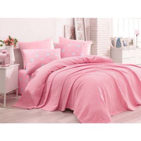 Eponj Home Paint Pembe Tek Kişilik Pike Takımı