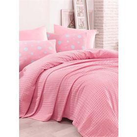 Eponj Home Paint Pembe Tek Kişilik Pike Takımı