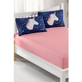 Eponj Home Pes Lastikli Çift Kişilik Magicunicorn Laci Çarşaf Seti