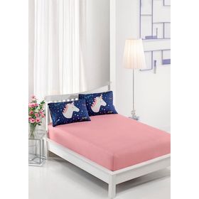 Eponj Home Pes Lastikli Tek Kişilik Magicunicorn Laci Çarşaf Seti
