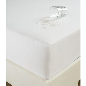 Eponj Home Sıvı Geçirmez Lastikli 100x200 cm Beyaz Çarşaf Tek Kişilik
