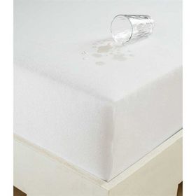 Eponj Home Sıvı Geçirmez Lastikli 100x200 cm Beyaz Çarşaf Tek Kişilik