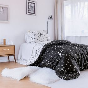 Eponj Home Tek Kişilik B&W Melodiy Kolay Ütülenir Nevresim Takımı