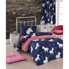 Eponj Home Tek Kişilik Magic Unicorn Laci Kolay Ütülenir Nevresim Takımı