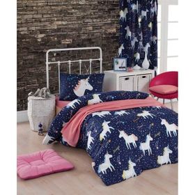 Eponj Home Tek Kişilik Magic Unicorn Laci Kolay Ütülenir Nevresim Takımı