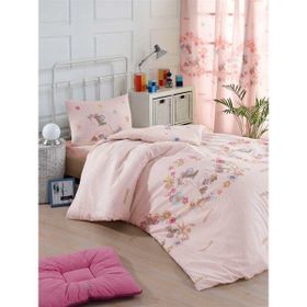 Eponj Home Tek Kişilik Unicornlar Pembe Kolay Ütülenir Nevresim Takımı