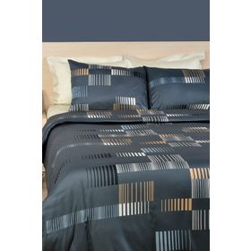 Eponj Home Trace Antrasit Çift Kişilik Nevresim Takımı