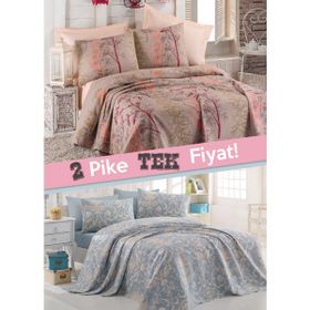 Eponj Home Urla Bej Çift Kişilik Pike Takımı