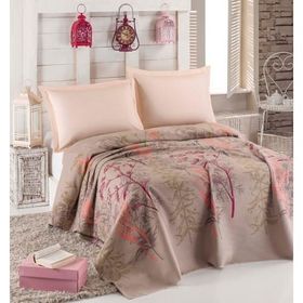 Eponj Home Urla Bej Çift Kişilik Pike Takımı