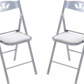 Eportatif 1054 Beyaz Renk 2 Adet Katlanır Mutfak Sandalyesi